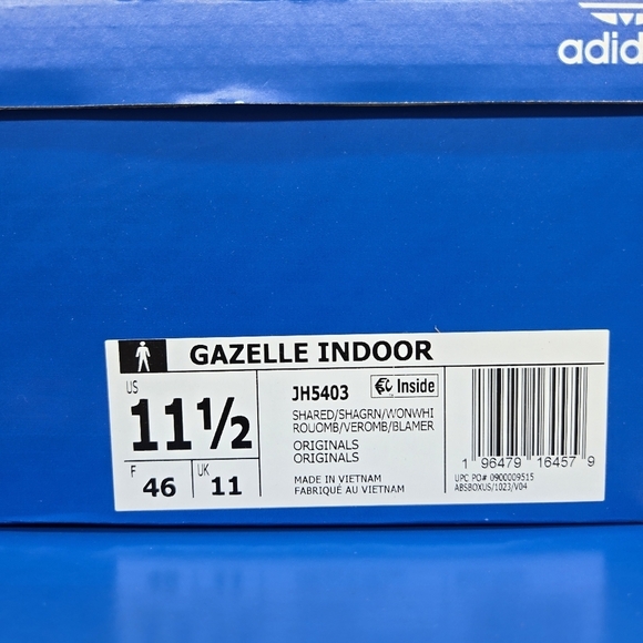 New Adidas Gazelle Indoor \'Shadow Red Green\' JH5403 Men\'s Shoes Size 11.5 main image 4
